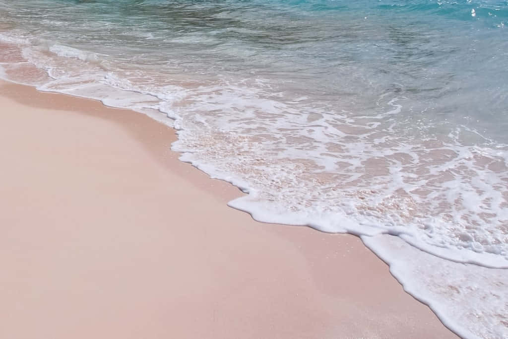 Pink Beach Aesthetic Wallpaper