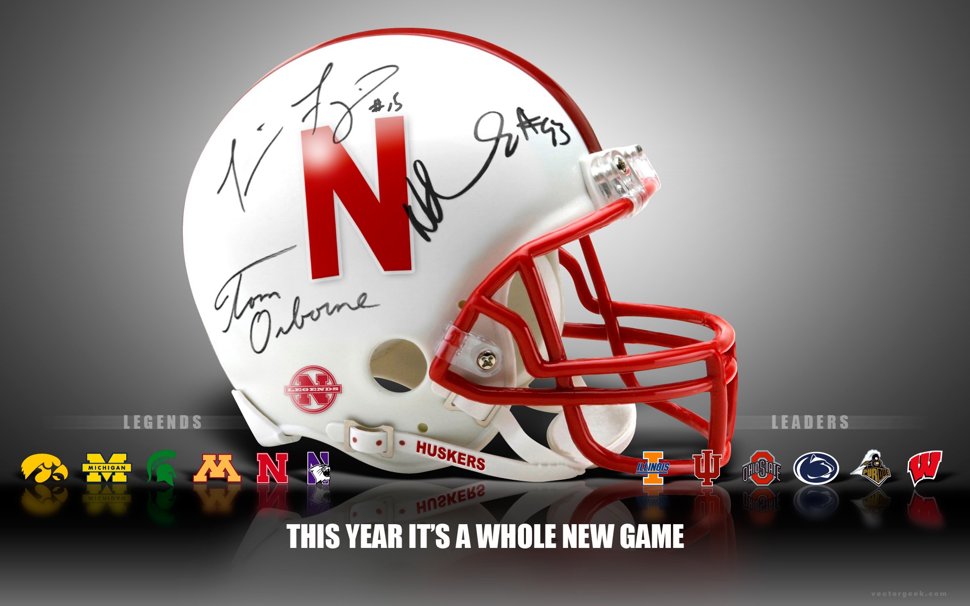 Football Nebraska Cornhuskers Big Ten Ncaa Wallpaper Background