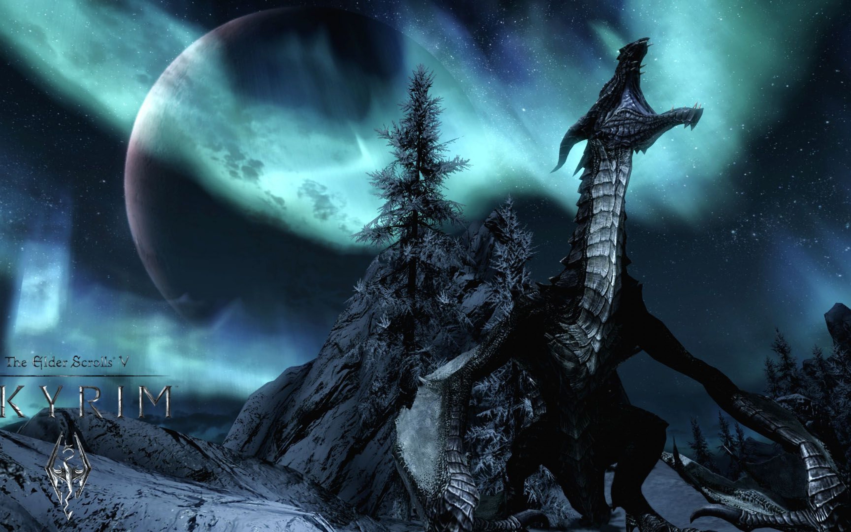 Dragon Skyrim Wallpaper HD Background Image Art