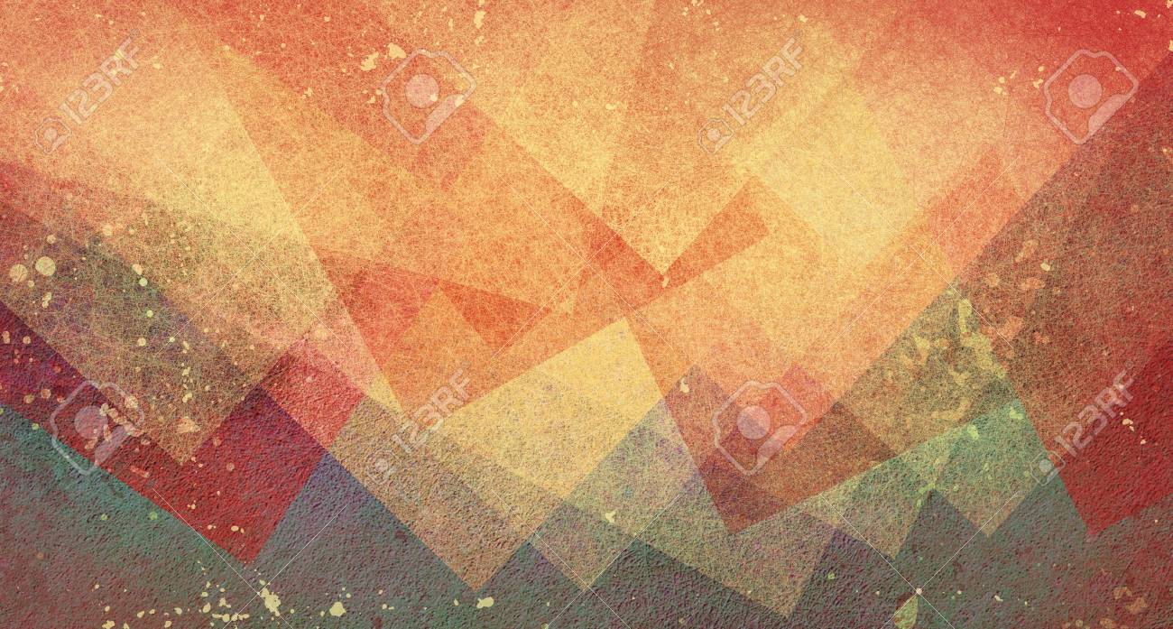Abstract Modern Background Art Design With Red Orange And Yellow