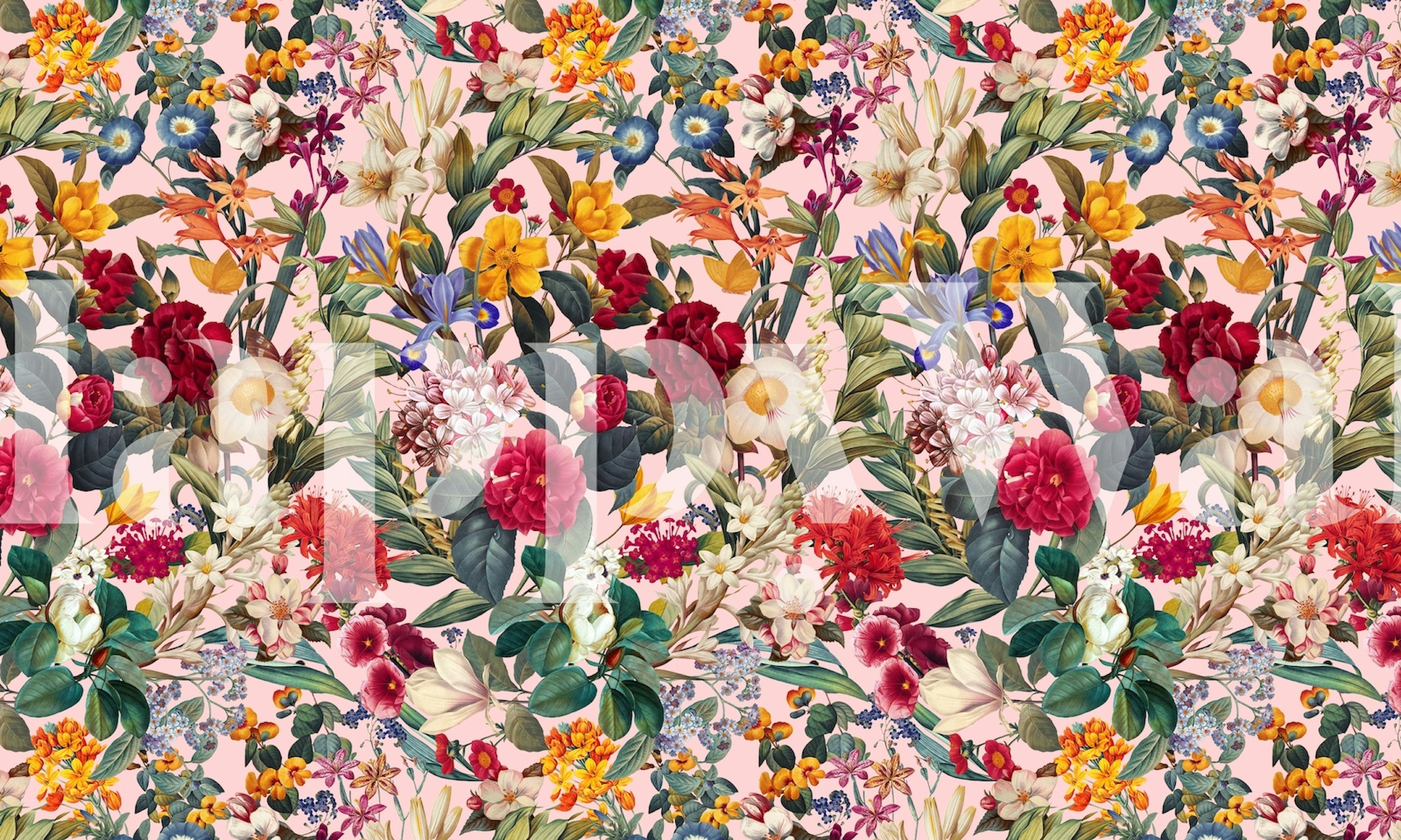 Pink Floral Wallpaper For Living Rooms