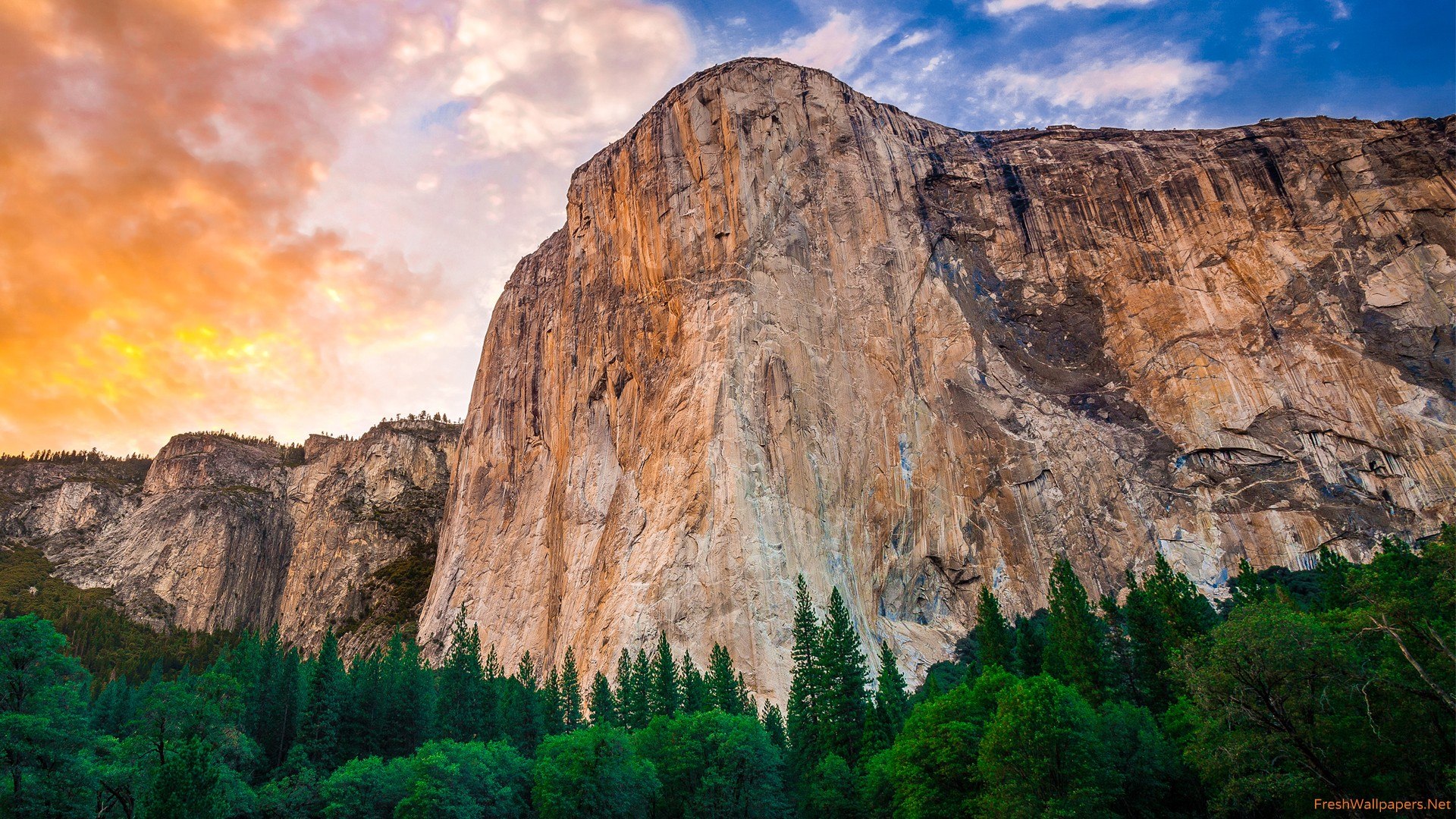 Yosemite Mountain Landscape Wallpaper HD High Resolution