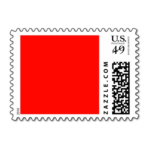 Candy Apple Red Background Postage