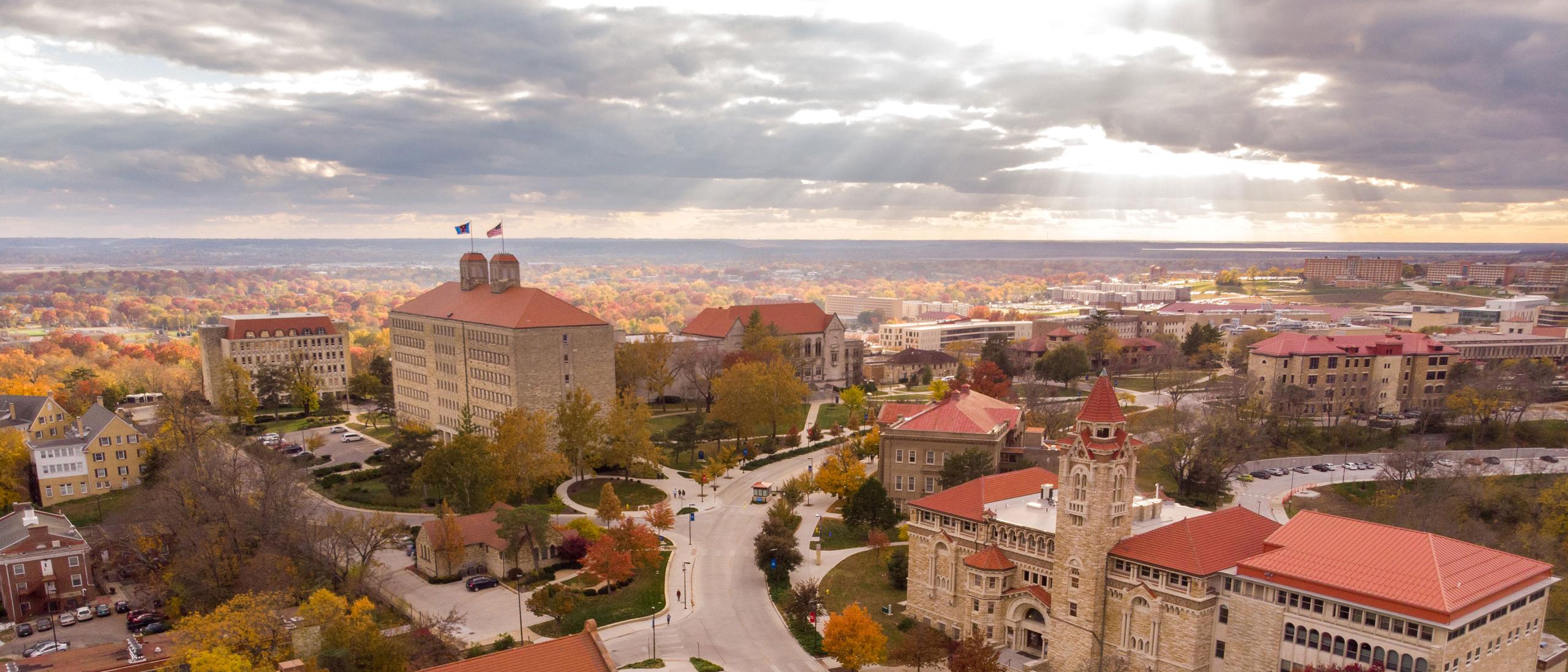 University Of Kansas Campus Aerial Wallpaper