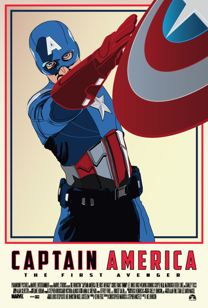 Captain America Movie Poster By Petemag