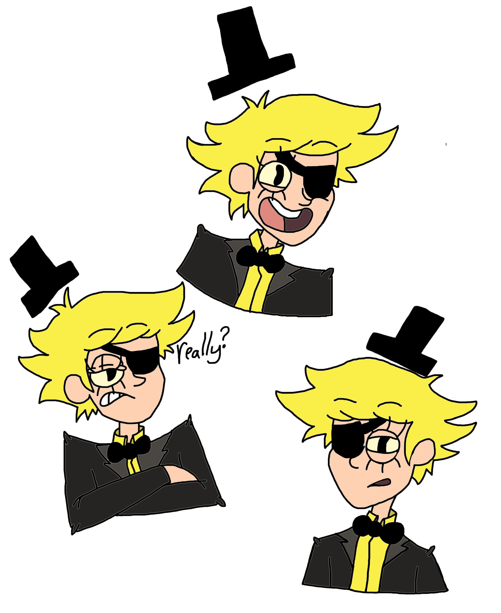 Human Bill cipher doodles by ryiahthefox52 on