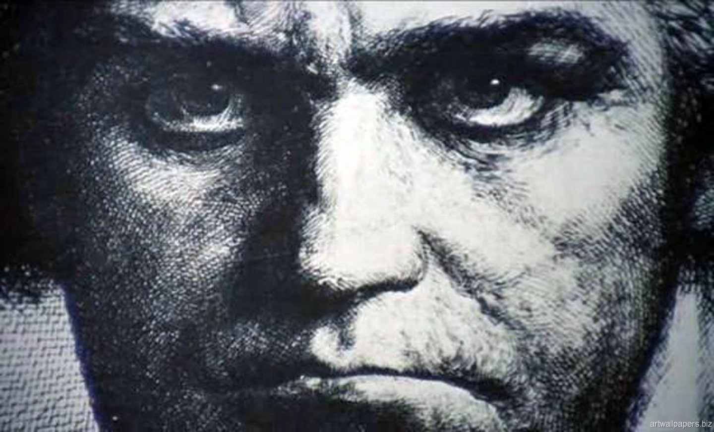 Close Up Of Beethoven Face From Stanley Kubrick Clockwork