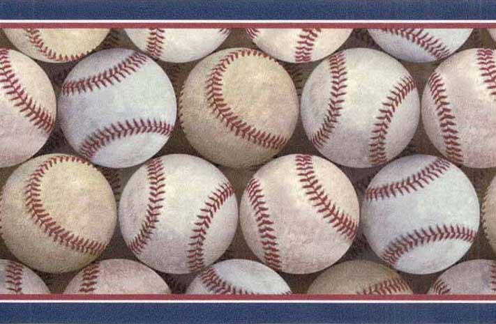 Major League Baseball Wallpaper Border Paper