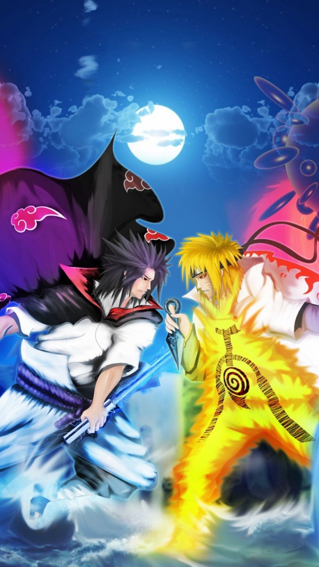 Naruto, anime, edit, sasuke, HD phone wallpaper