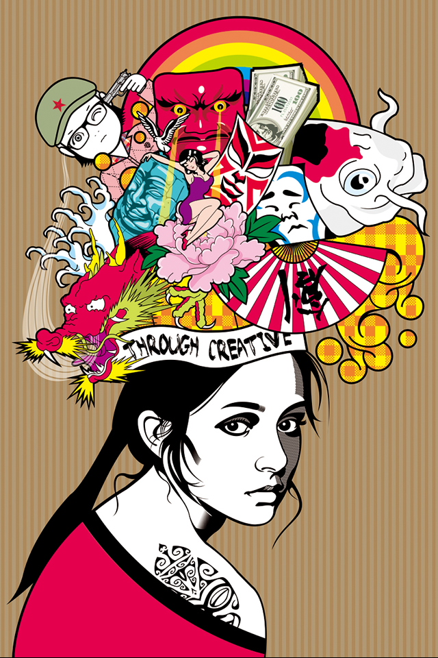 japanese girl iphone wallpaper by Lemongraphic on