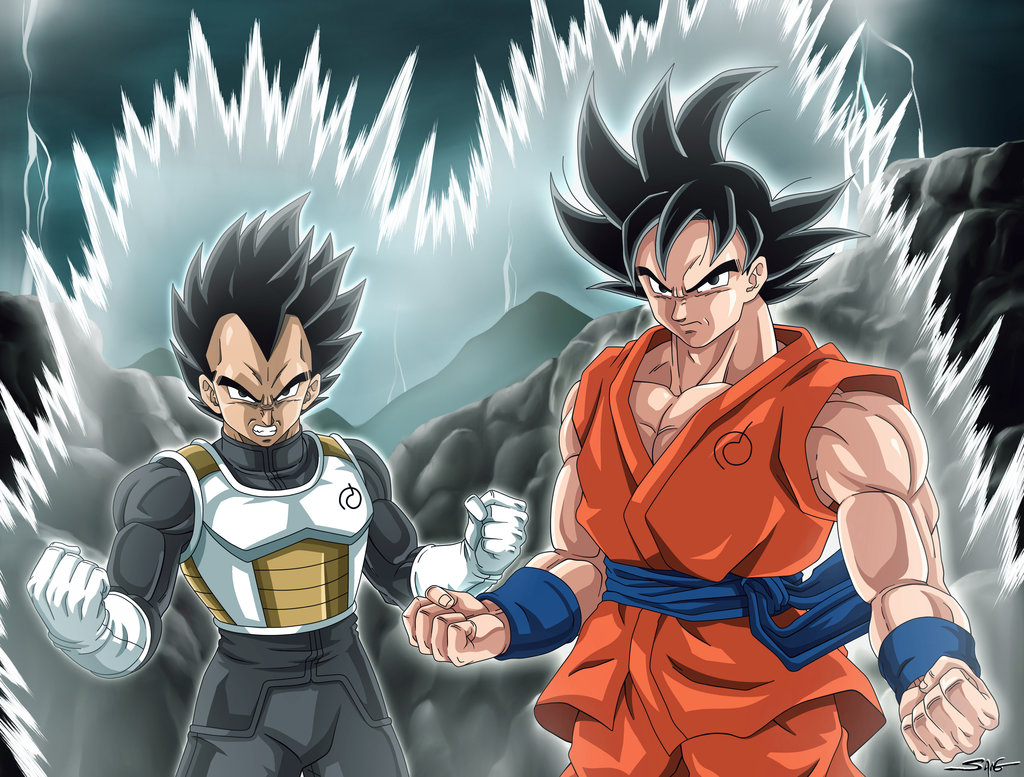 vegeta and goku