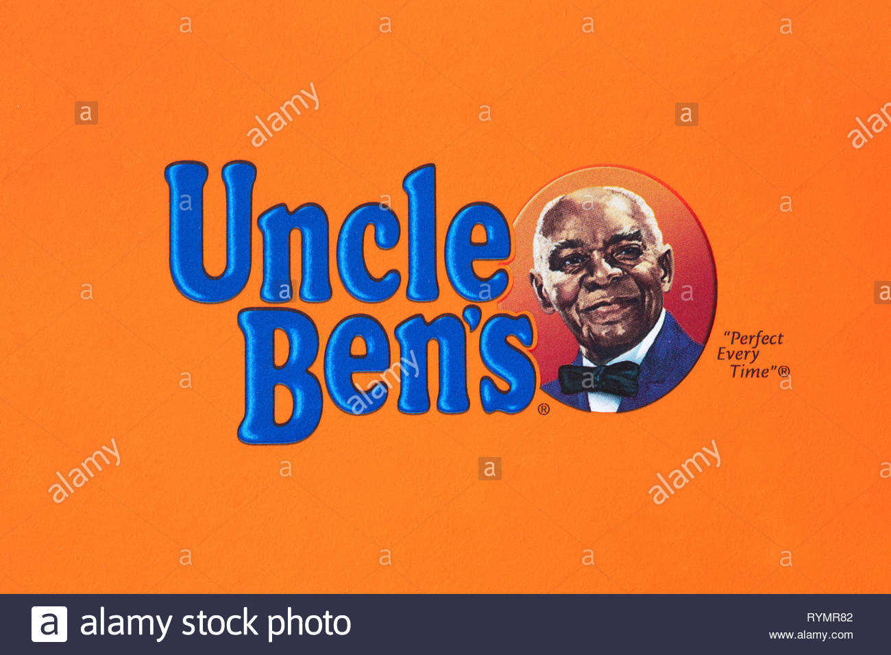 Uncle Ben S Logo With An Orange Background Is A Food