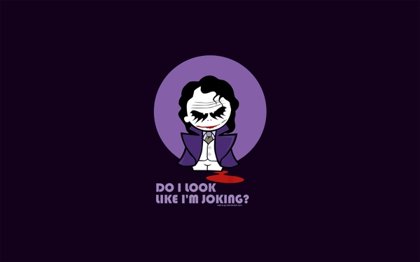 Quotes The Joker Purple White Wallpaper Desktop