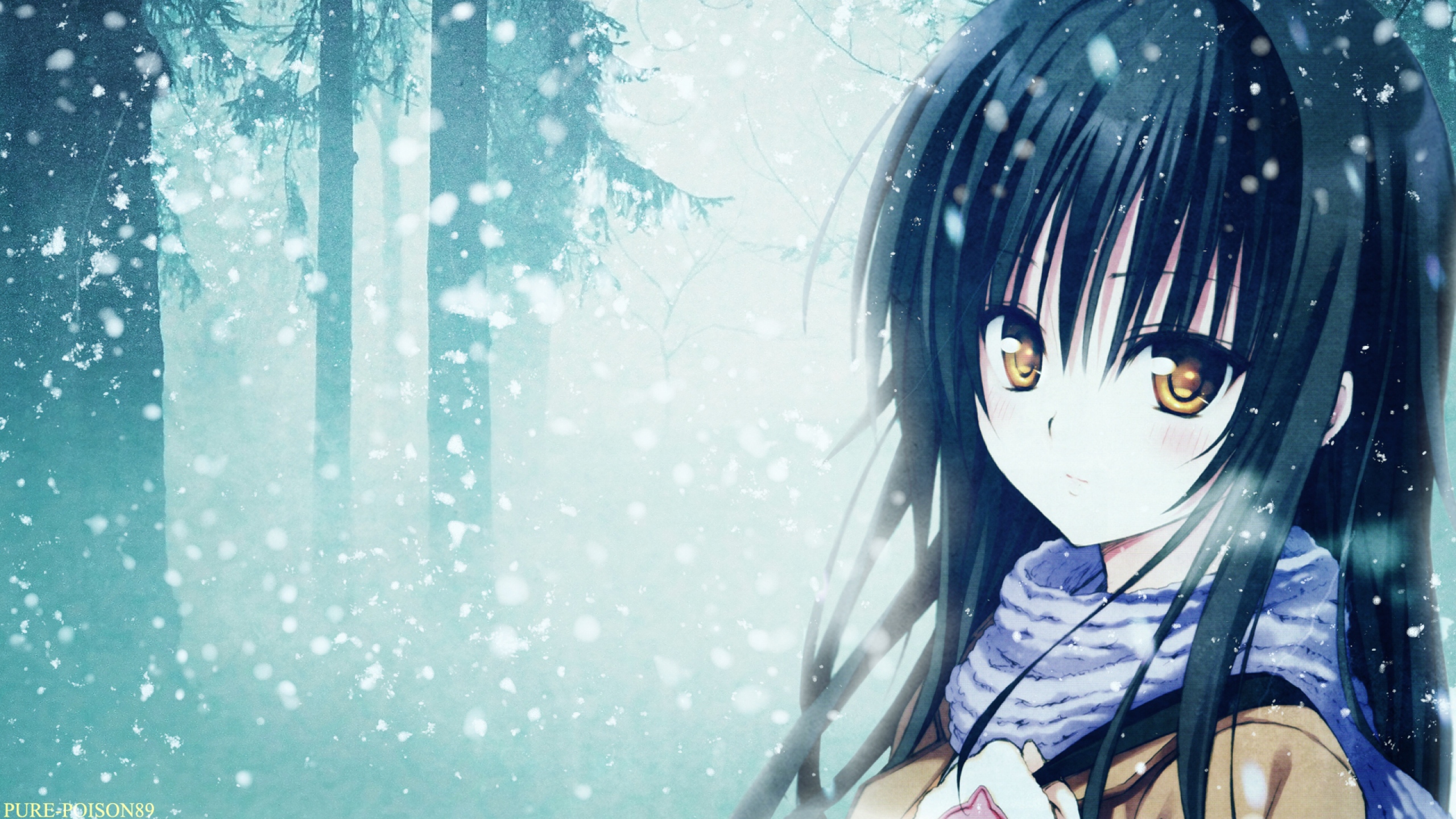 Wallpaper Love Ru Kotegawa Yui Anime Wood Scarf