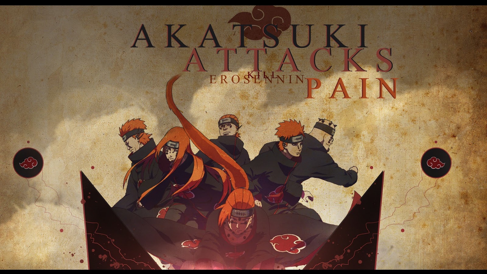 six path of pain six path of pein akatsuki anime naruto wallpaper guys 1600x900