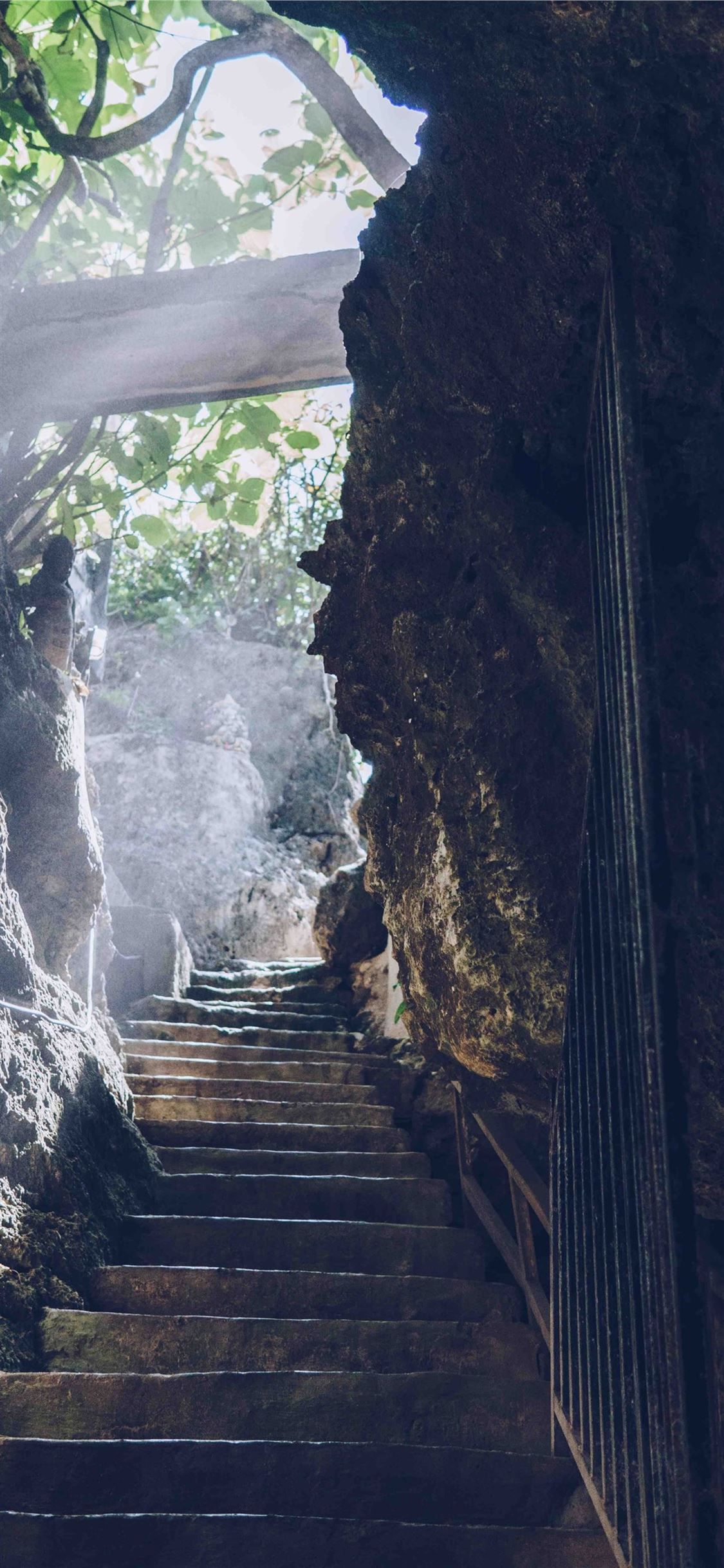 Hidden Light Bali And Stair HD 4k Background