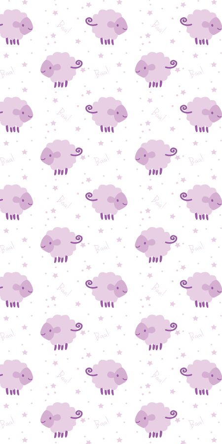 Counting Sheep Pink Bc Magic Wallpaper