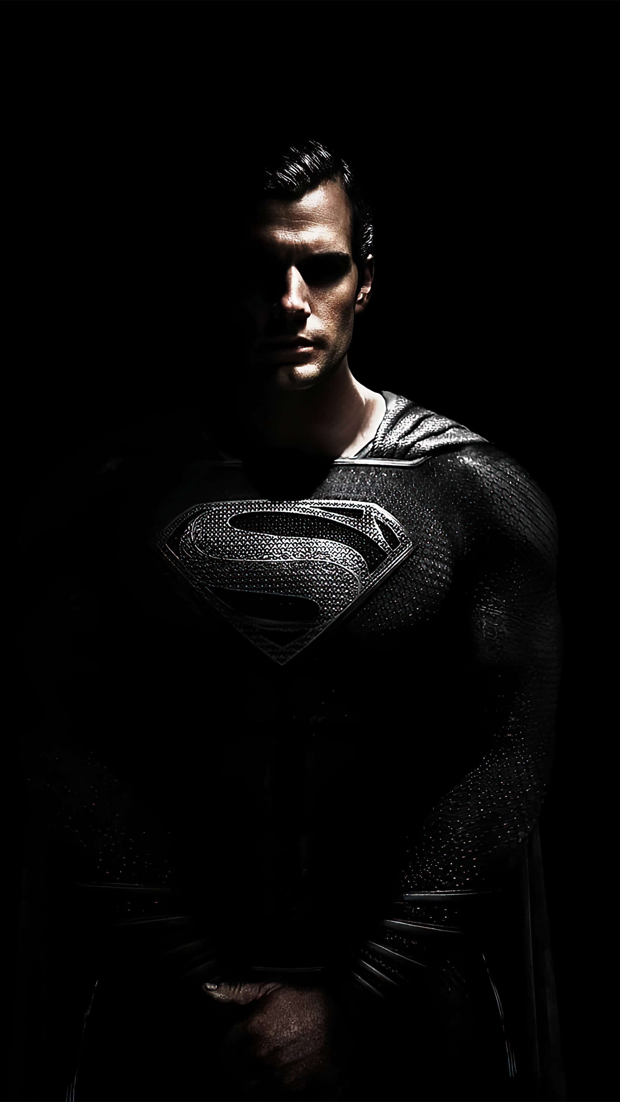 Superman Black Suit Henry Cavill Justice League Snyder Cut 4k