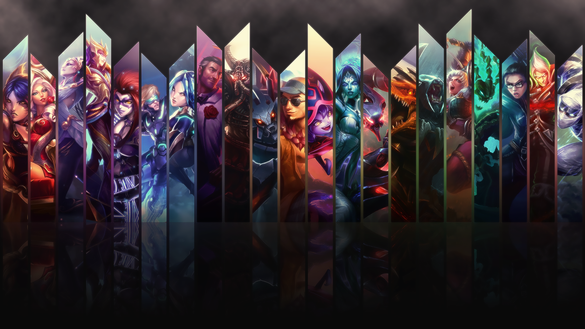League Of Legends Wallpaper Panel Art By Wishlah