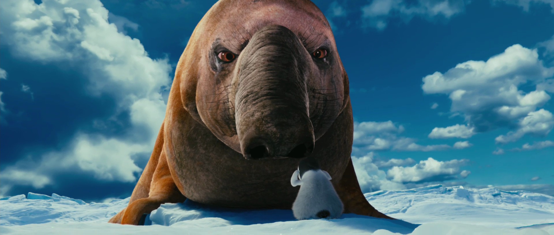 Elephant Seal And Erik From Happy Feet Two Desktop Wallpaper