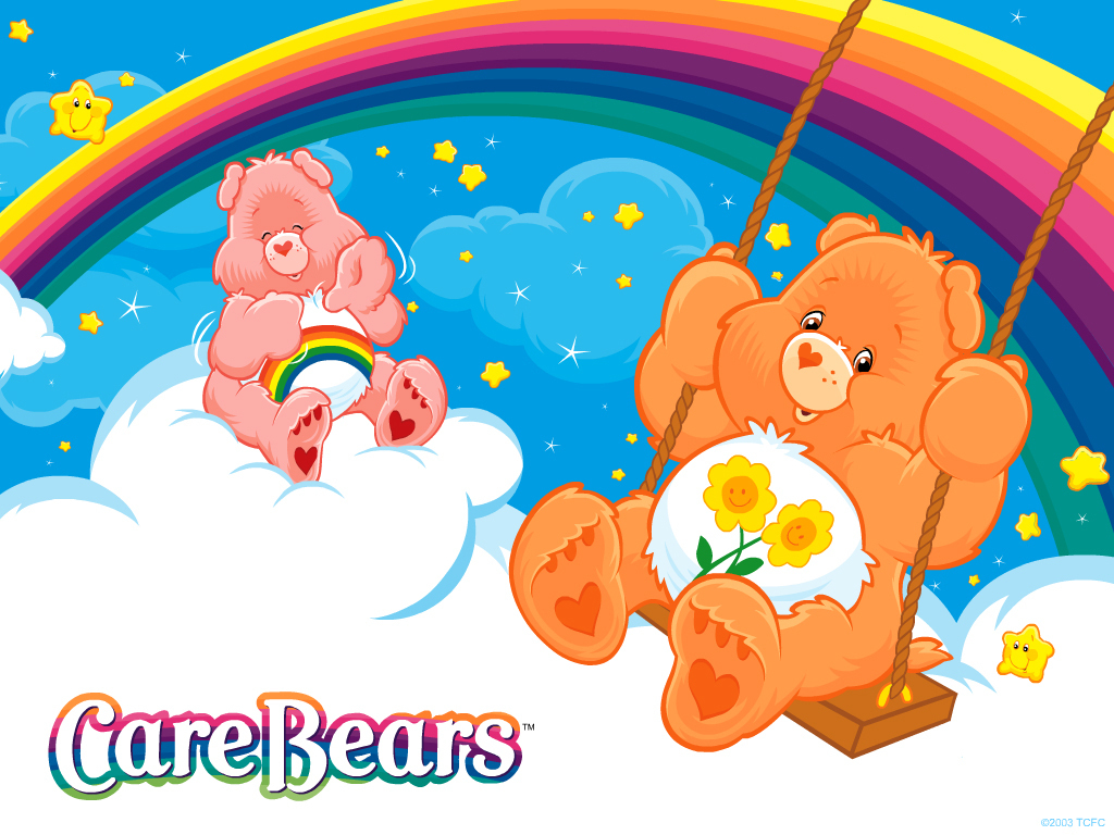 80s Toybox Care Bears Wallpaper