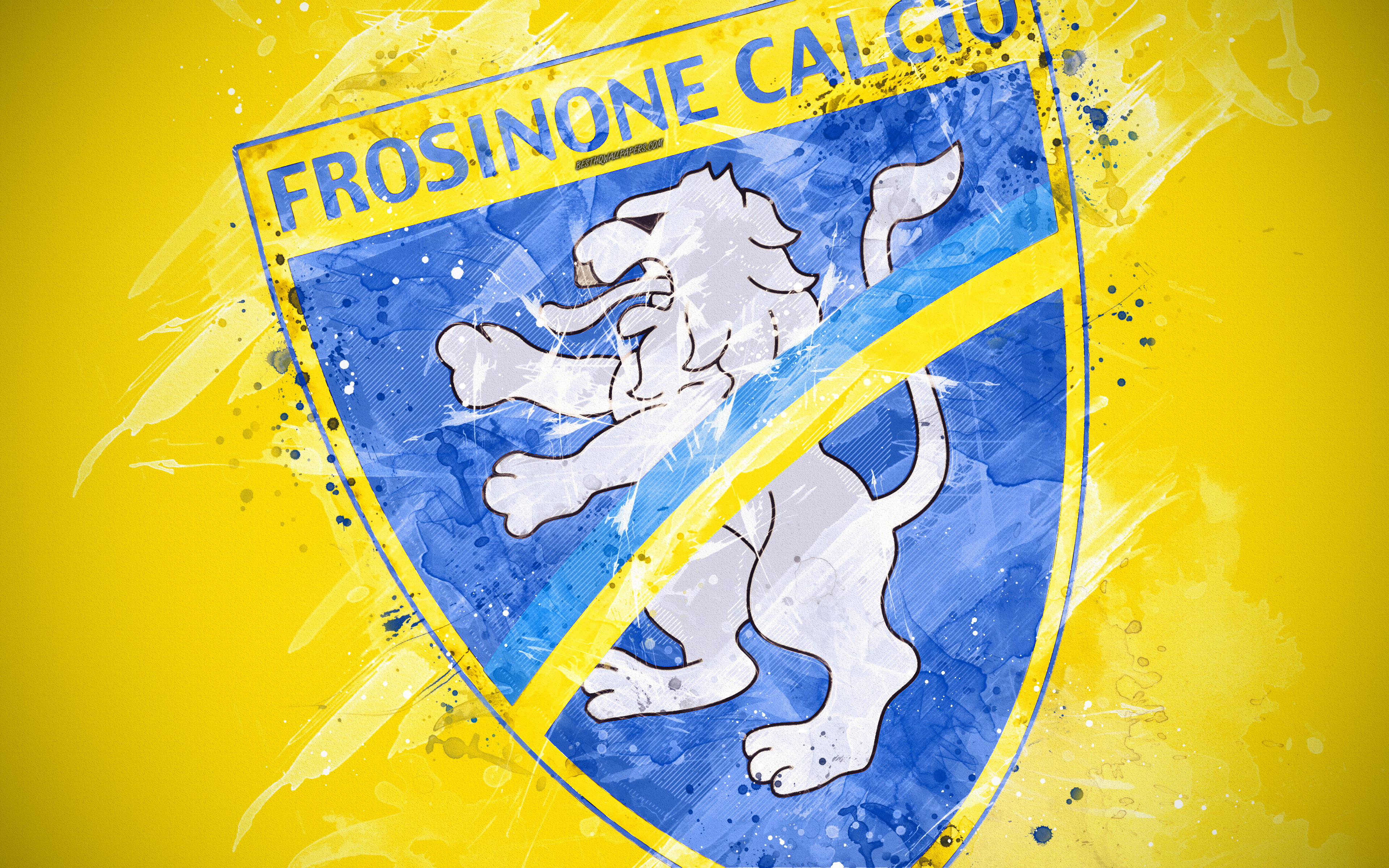 Wallpaper Frosinone Calcio 4k Paint Art Creative