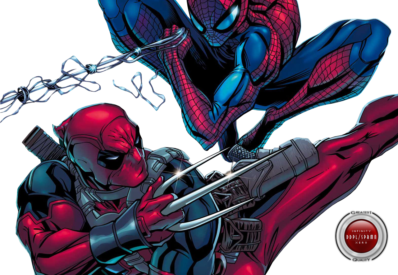 Mix Family Renders Png Spiderman Vs Deadpool