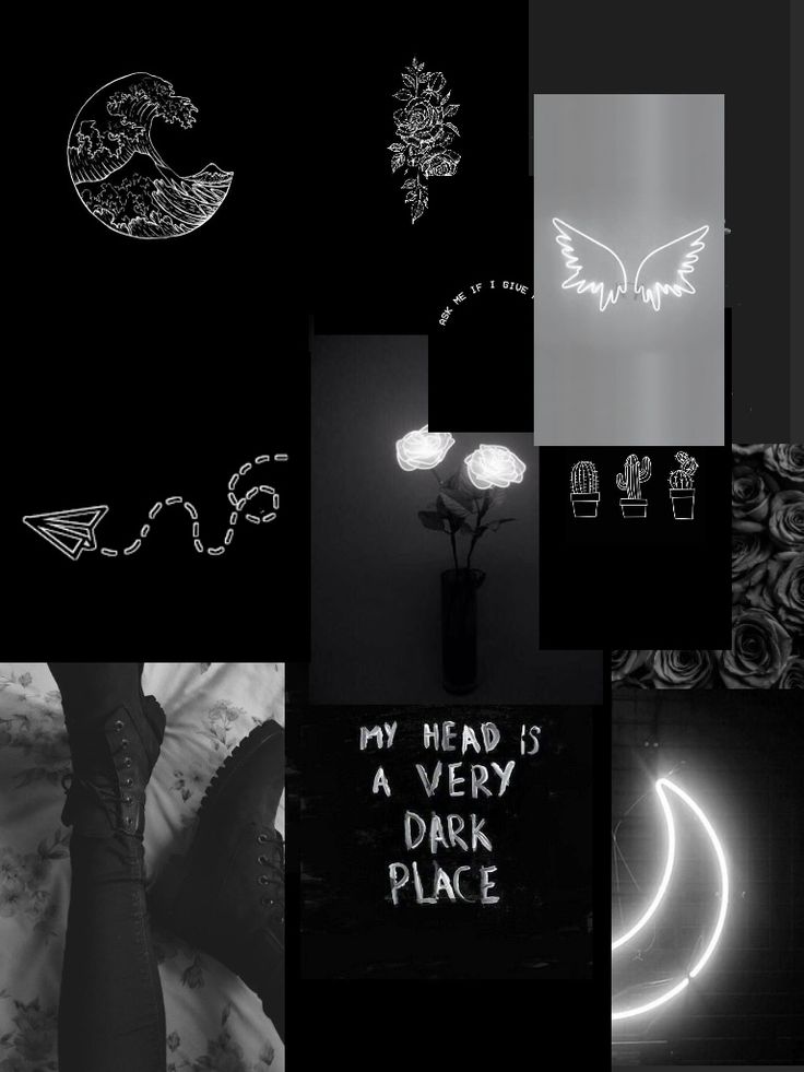 Aesthetic Black Phone Wallpaper