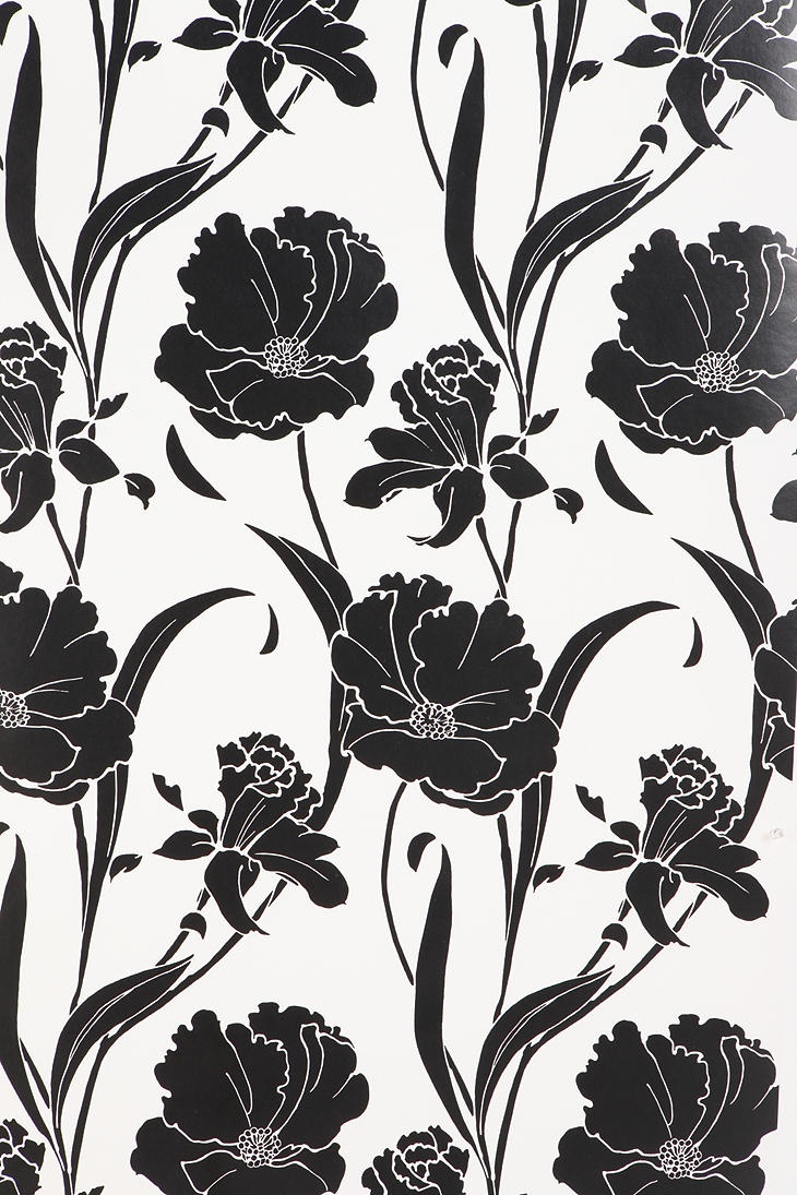 Bold Floral Wallpaper Art Illustrati