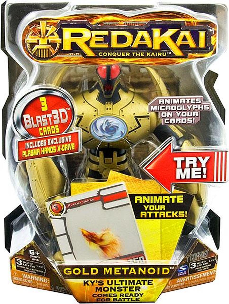 Redakai Deluxe Gold Metanoid Action Figure Spin Master Toywiz