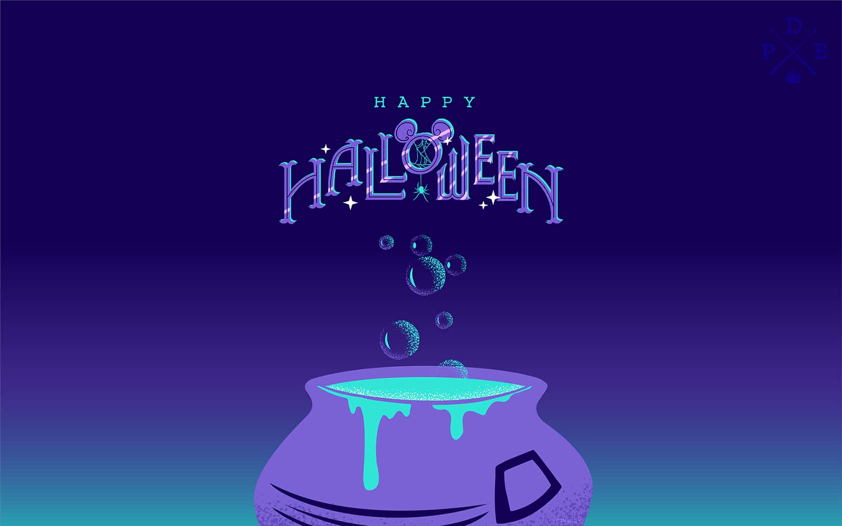 2020 Halloween Cauldron Wallpaper DesktopiPad Disney Parks Blog 1680x1050
