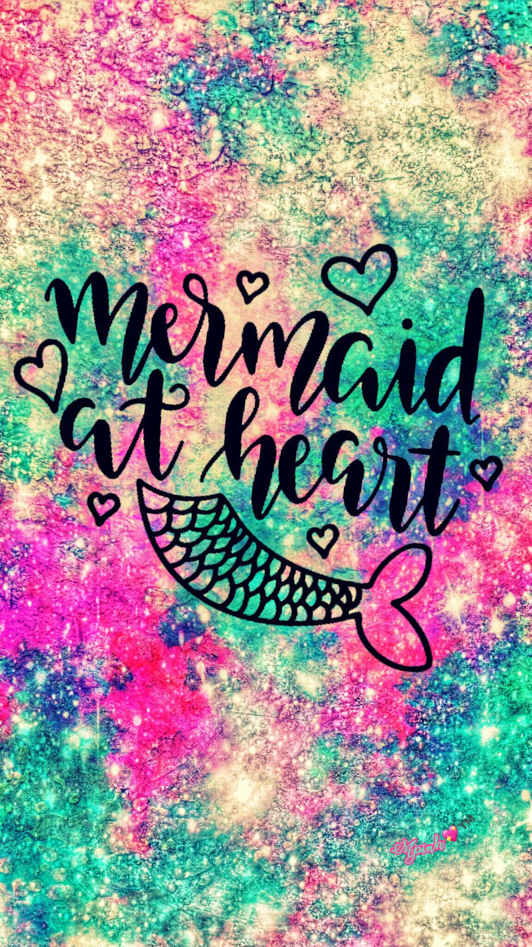Mermaid At Heart Galaxy Wallpaper androidwallpaper