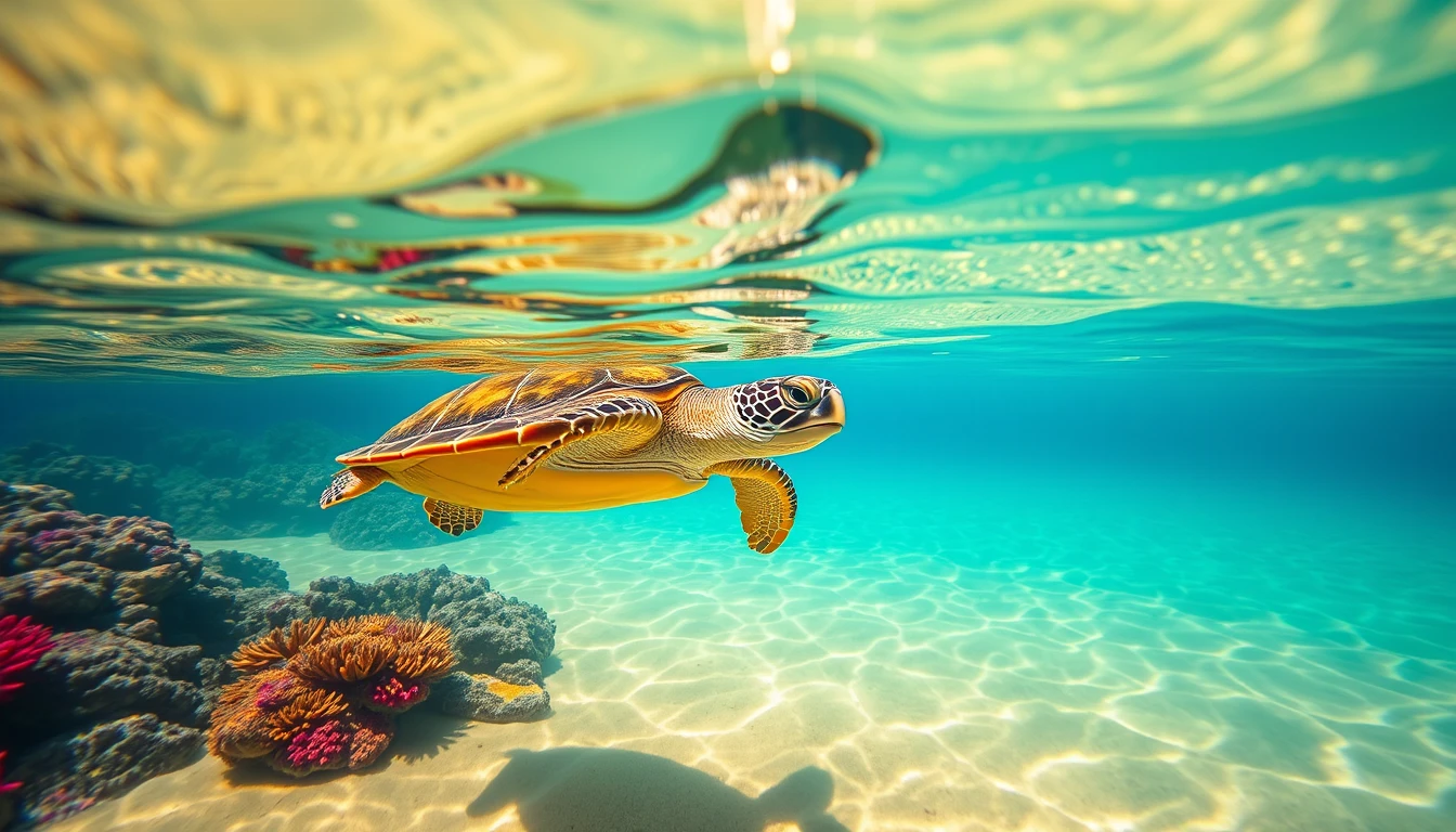 Beach Turtle Wallpaper