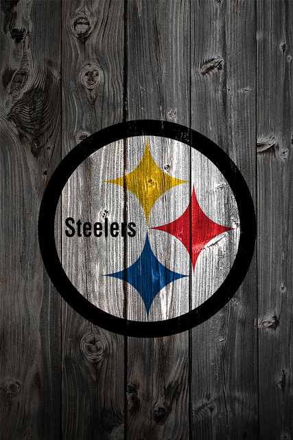 Pittsburgh Steelers Wood iPhone Background Photo Sharing