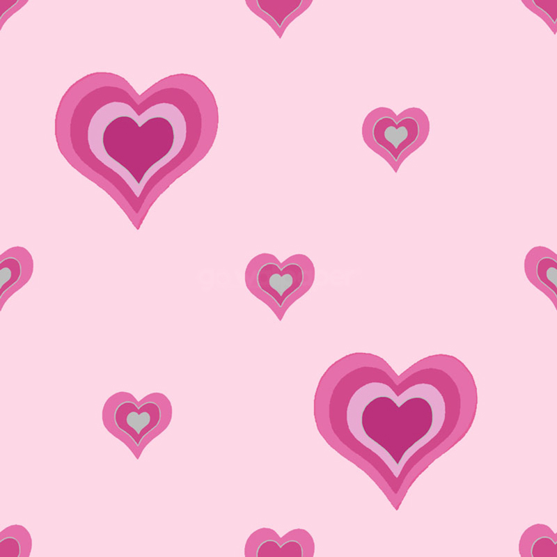 Buy Girly Pink Hearts Wallpaper At Gowallpaper