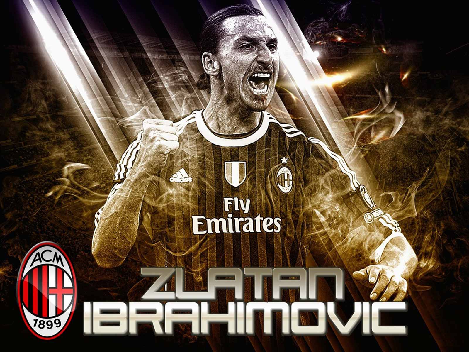 Zlatan Ibrahimovic AC Milan HD Wallpaper WallpaperCowcom