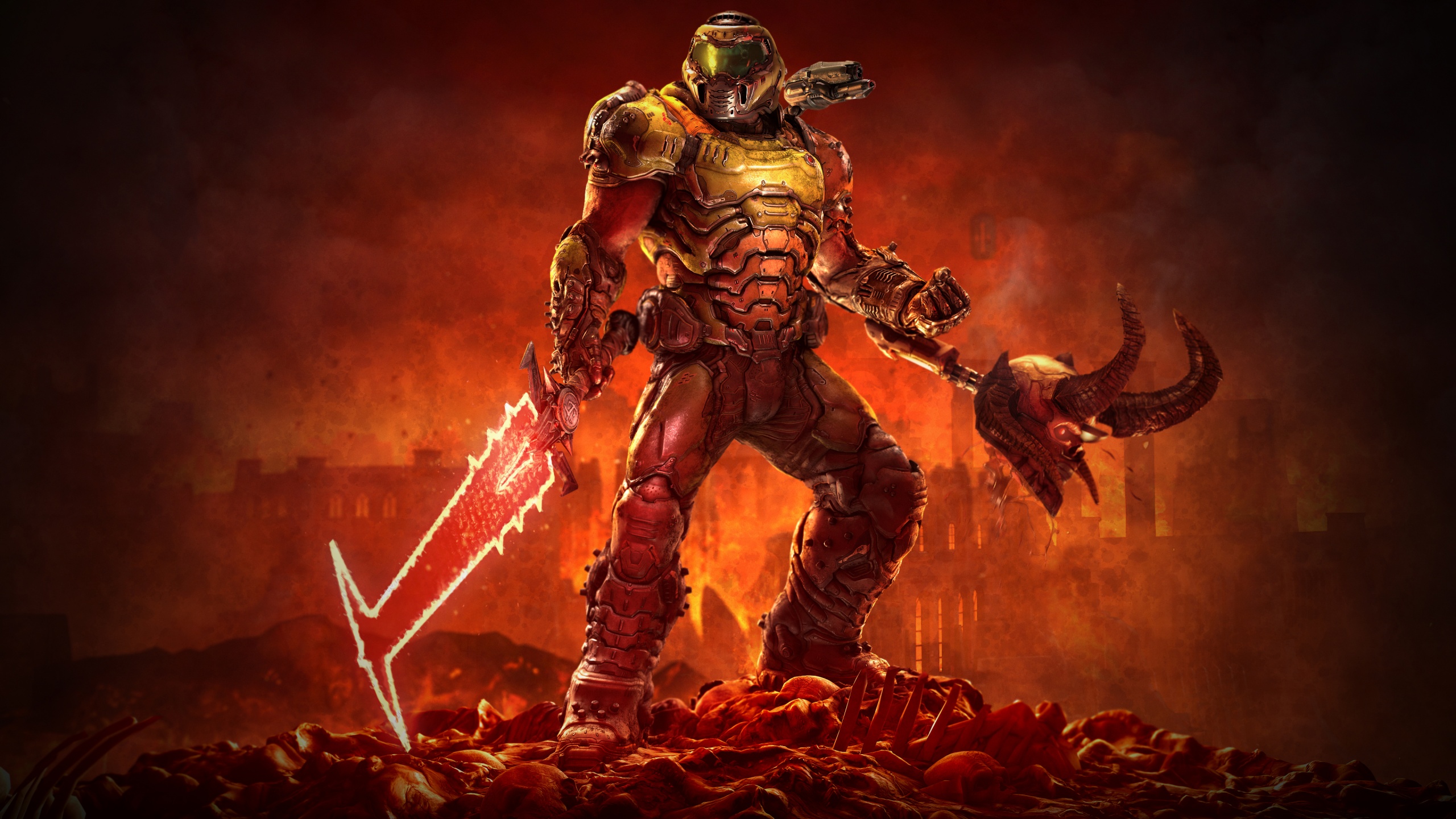 Doomguy Wallpaper 4k Doom Eternal Slayer