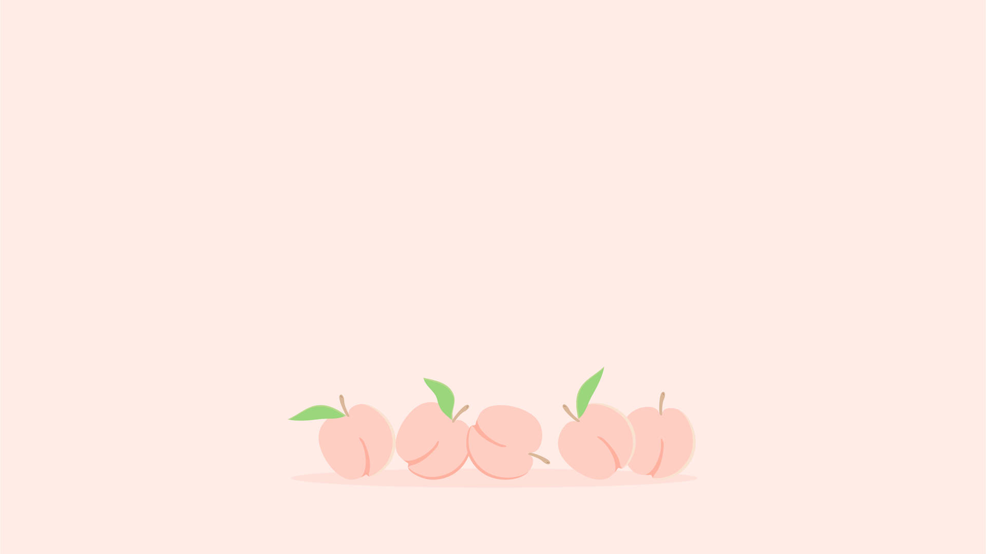 Peach Aesthetic Laptop Wallpaper