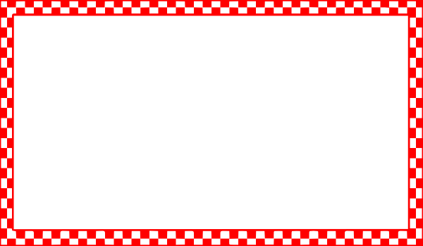 Red Checkered Border Clip Art 600x349