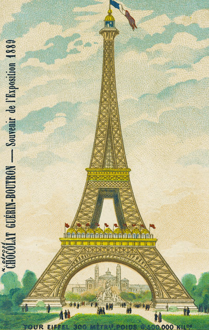 Vintage Digital Stamps Image Le Eiffel Tower