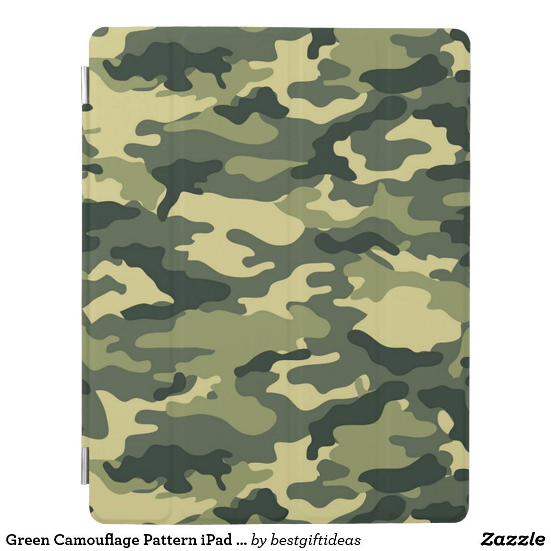 Green Camouflage Pattern iPad Cover Cases In