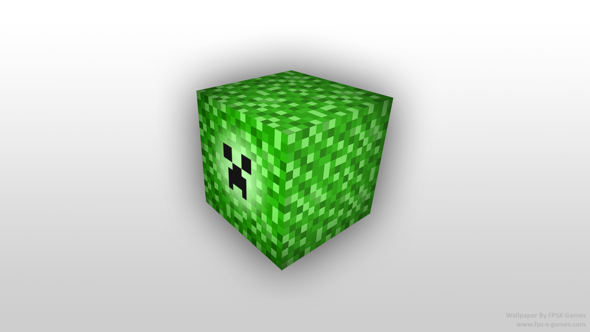 Minecraft Creeper Block Desktop Wallpaper By Fpsxgames