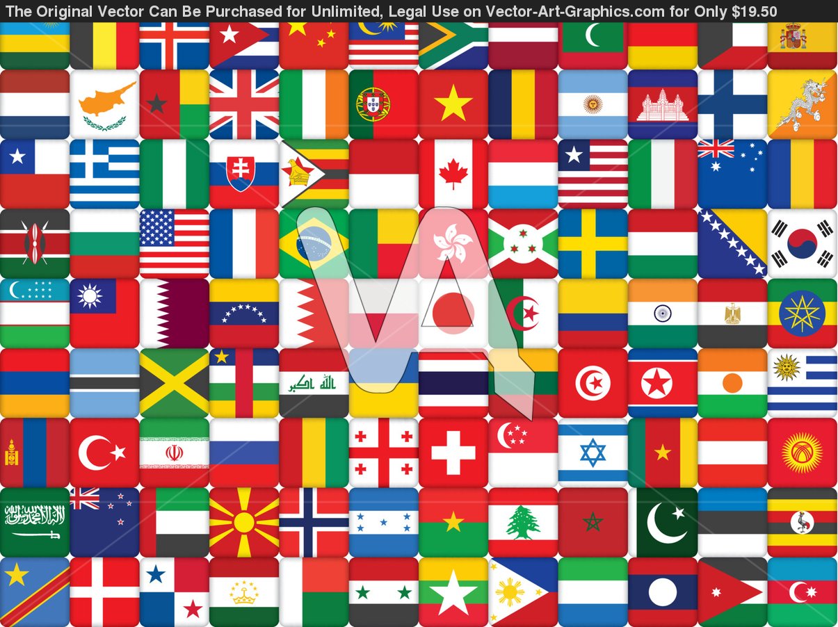 All World Flags Wallpaper Icons HD