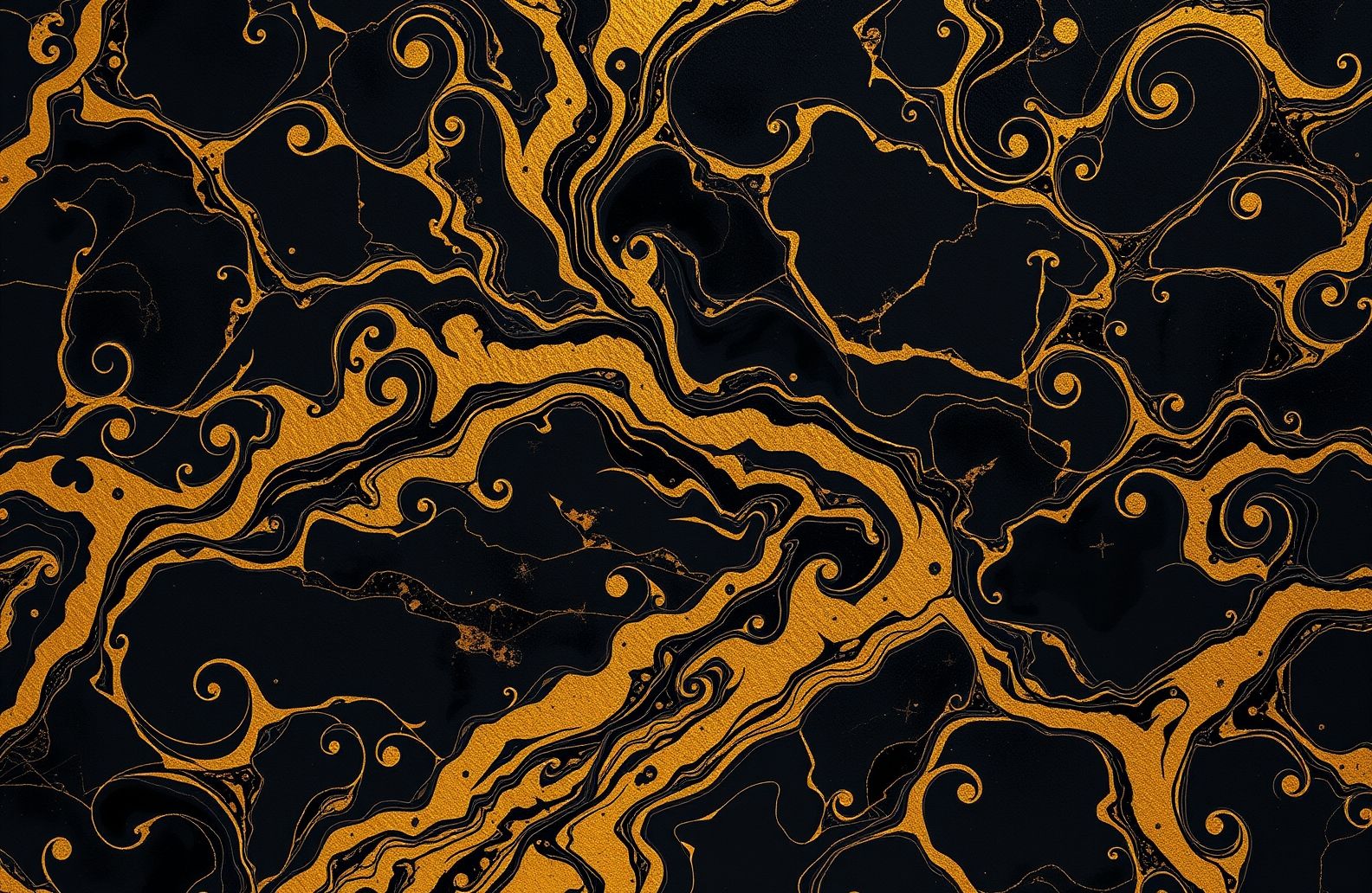 Black And Gold Marble Wallpaper