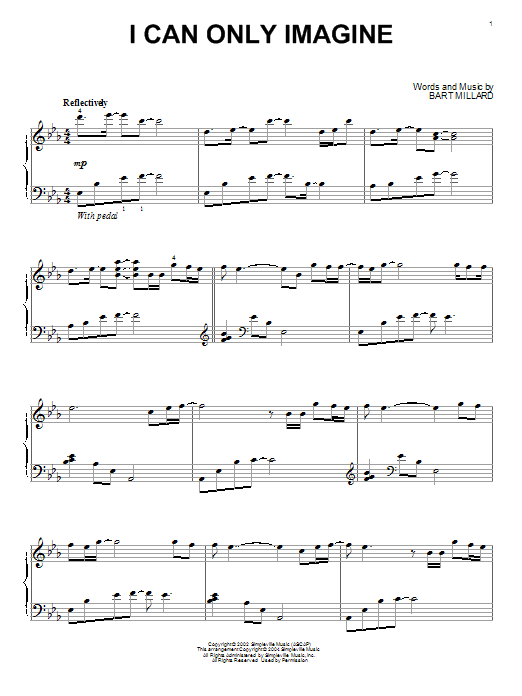 Image I Can Only Imagine Piano Sheet Music Pc Android