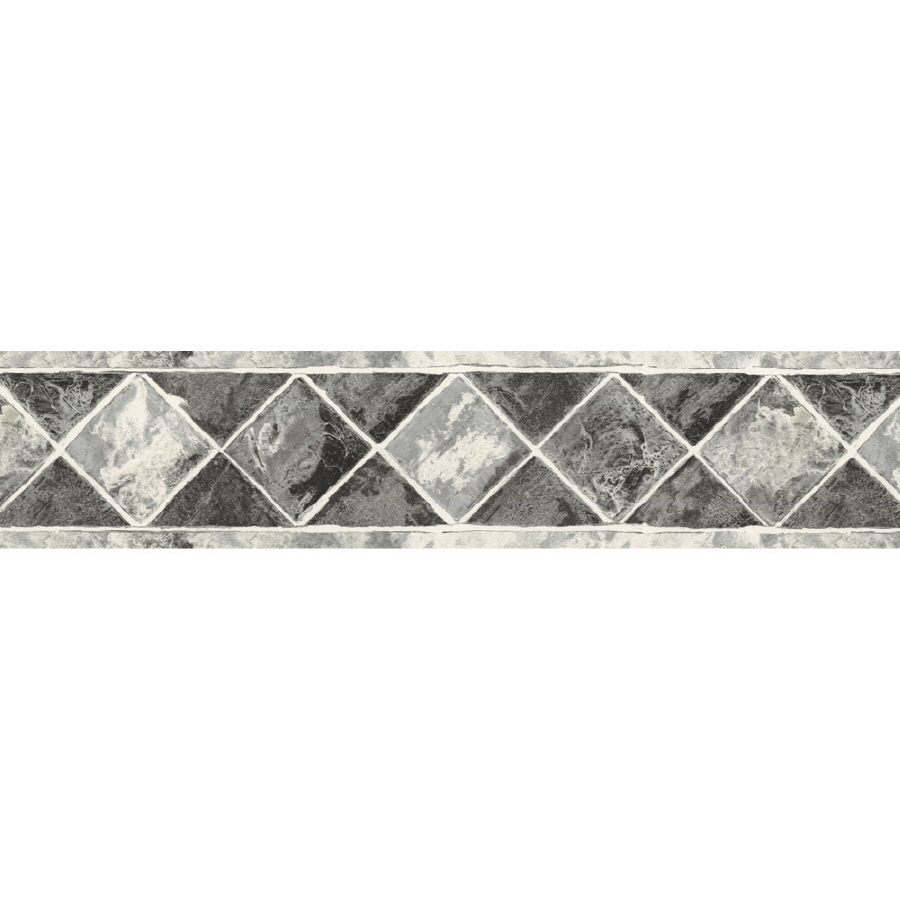 Shop Sunworthy 6 34 Black And White Style Prepasted Wallpaper Border 900x900