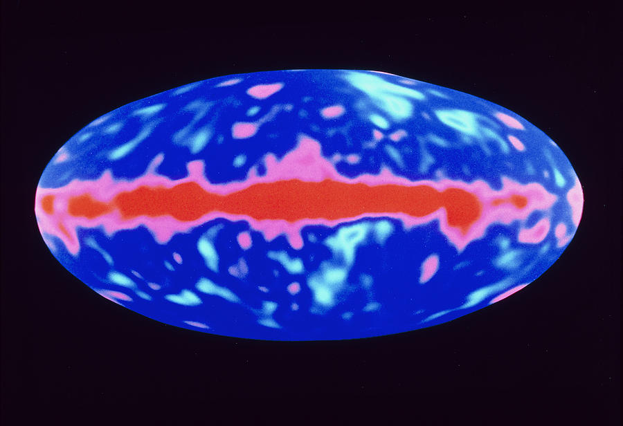 Cobe Dmr Image Of Background Microwave Variation Photograph