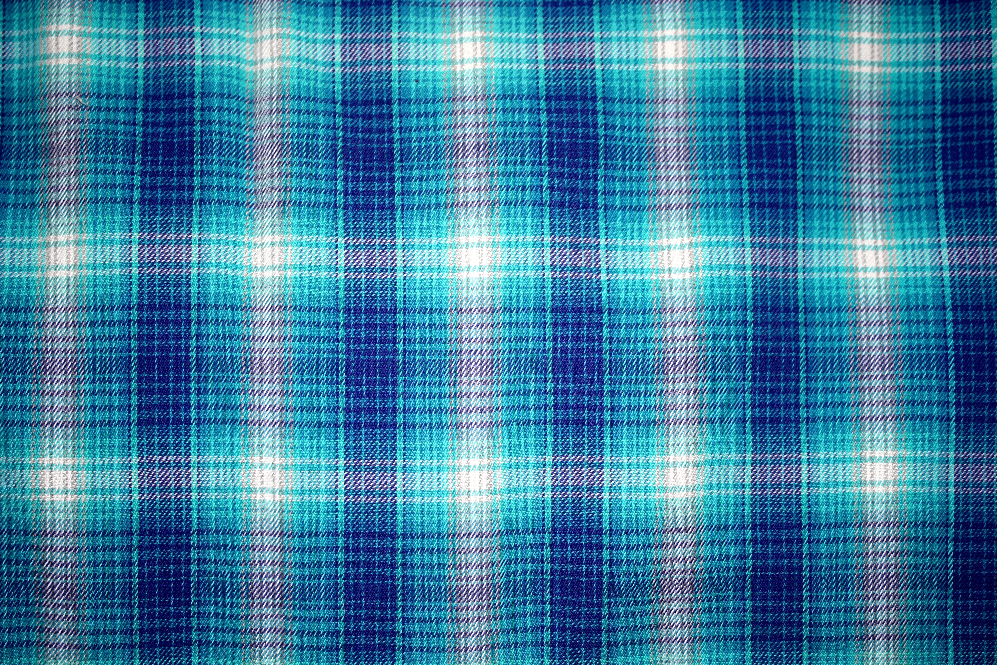 Blue Plaid Fabric Texture Picture Free Photograph Photos Public