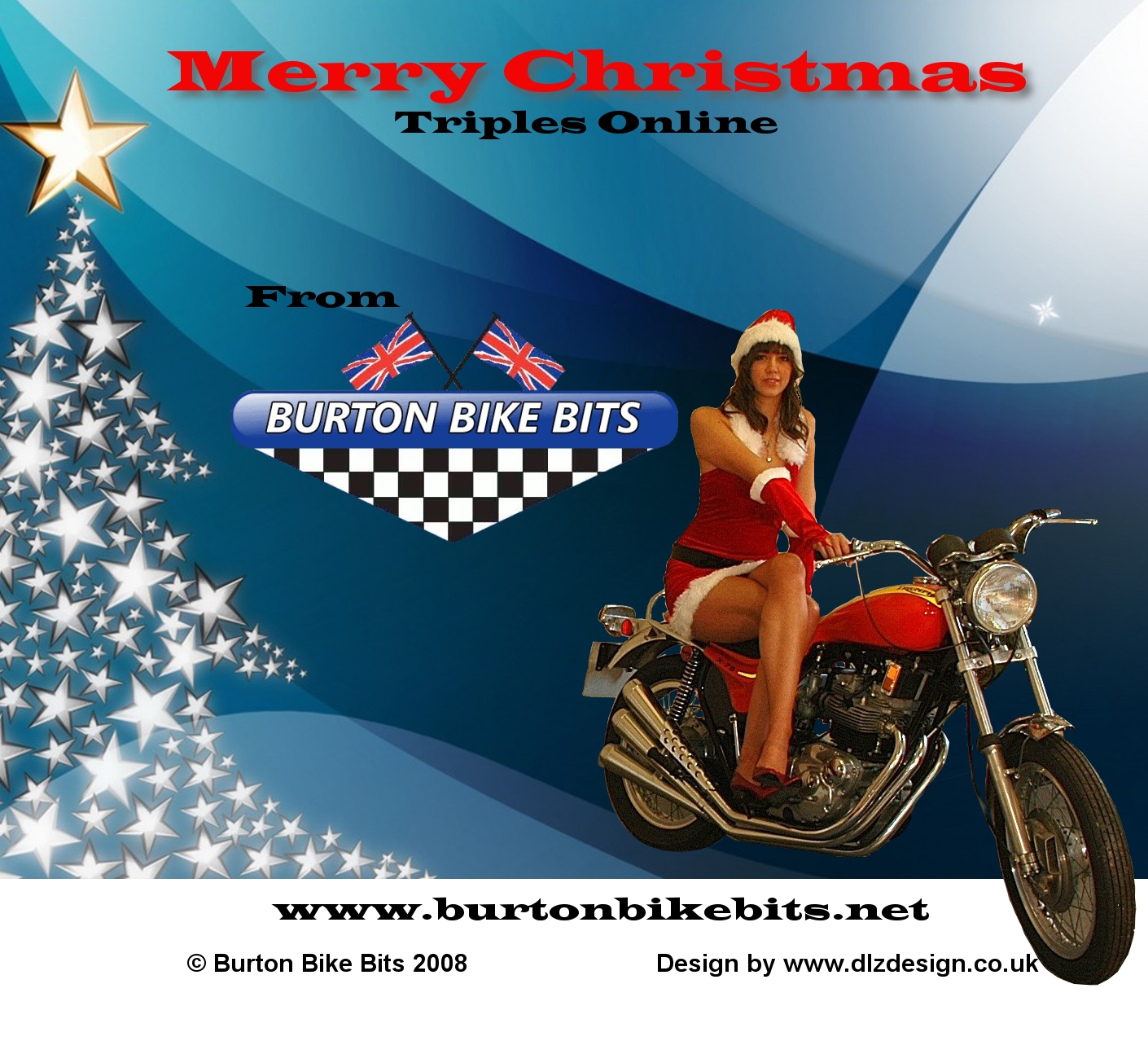 The BBB Girls Classic Bike Christmas Wallpaper