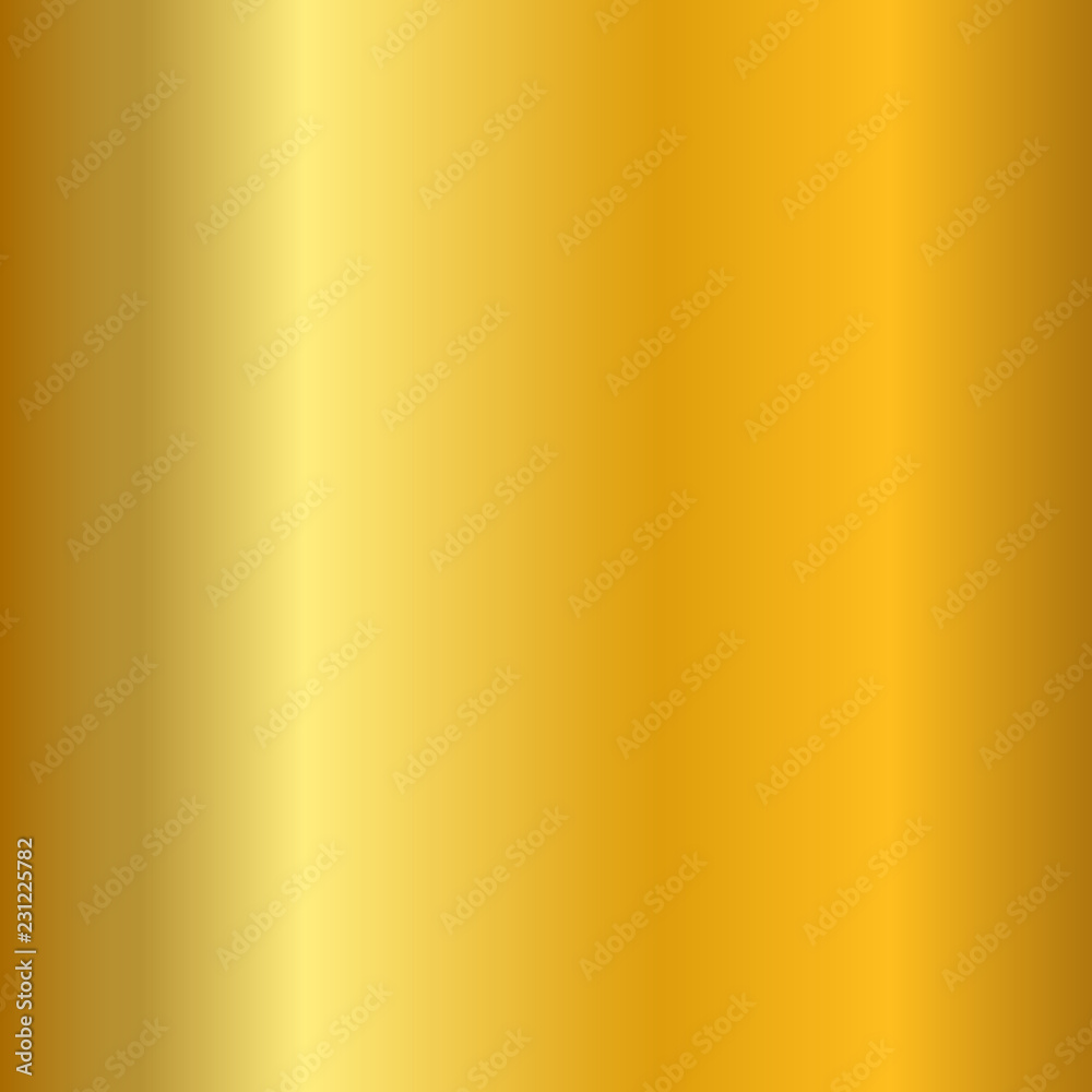 Gold gradient smooth texture Empty golden metal background Light